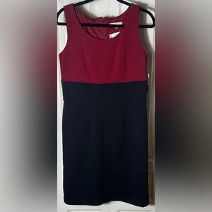 Studio One - Sleeveless - Elegant Red and Black Women's Dress - Size 8